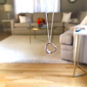 Elsa Peretti Tiffany Open Heart Necklace